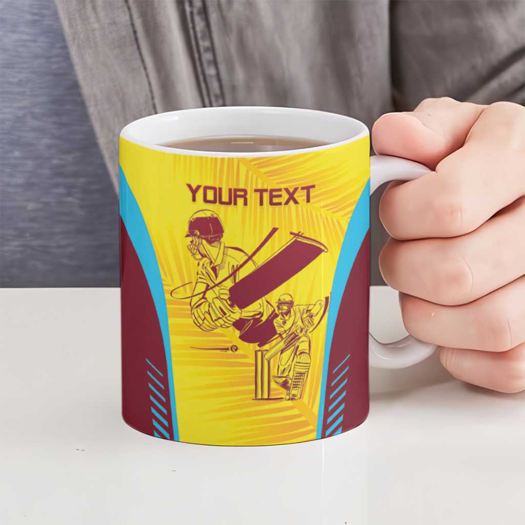 Custom West Indies Cricket Ceramic Mug Go Windies Go - Wonder Print Shop