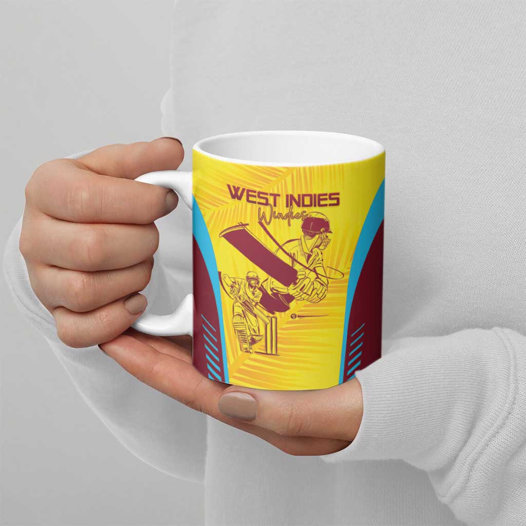 Custom West Indies Cricket Ceramic Mug Go Windies Go - Wonder Print Shop