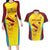 Custom West Indies Cricket Couples Matching Long Sleeve Bodycon Dress and Hawaiian Shirt Go Windies Go - Wonder Print Shop