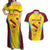 Custom West Indies Cricket Couples Matching Off Shoulder Maxi Dress and Hawaiian Shirt Go Windies Go - Wonder Print Shop