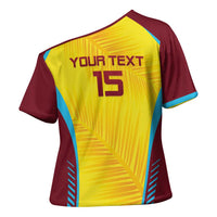 Custom West Indies Cricket Cross Shoulder Shirt Go Windies Go - Wonder Print Shop