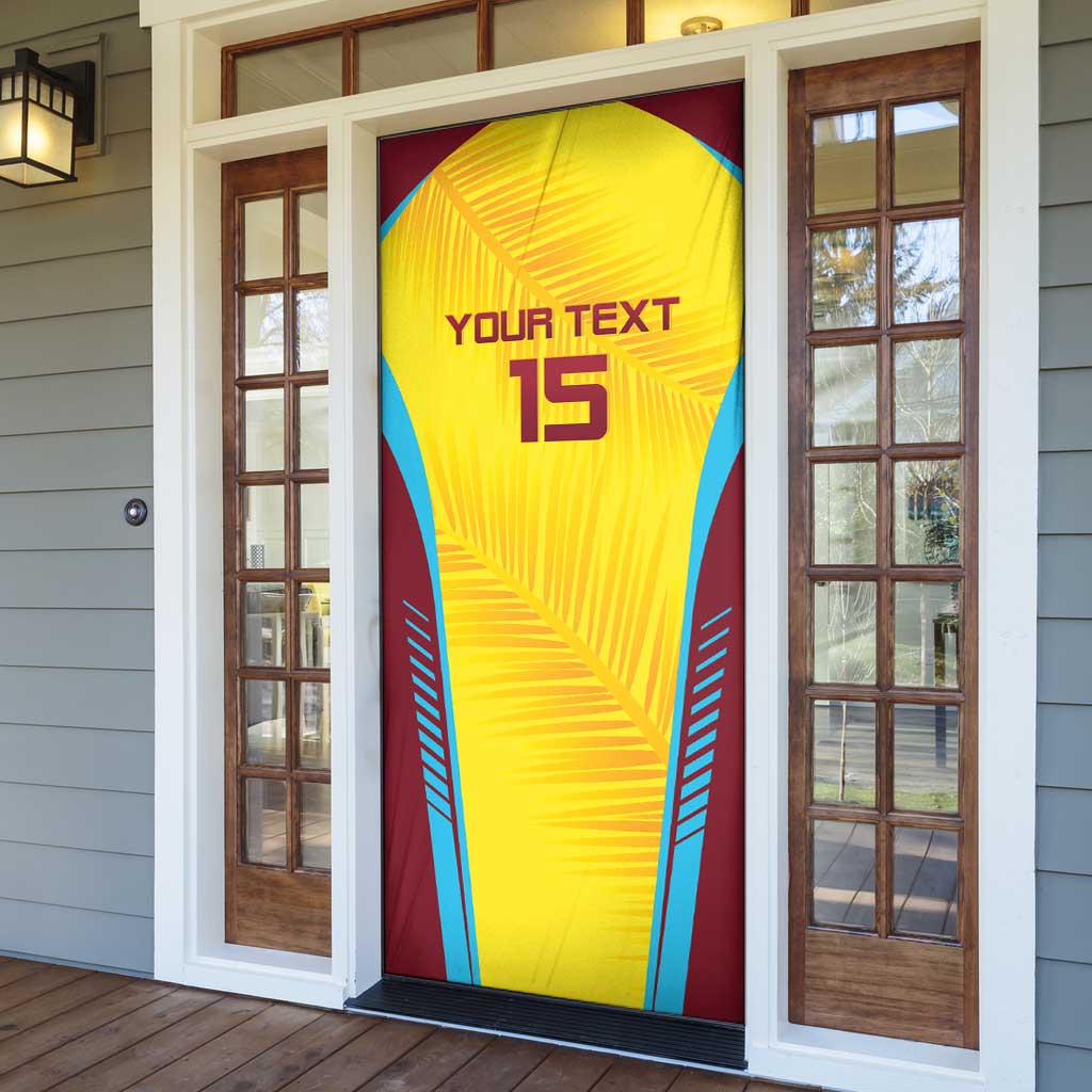 Custom West Indies Cricket Door Cover Go Windies Go - Wonder Print Shop