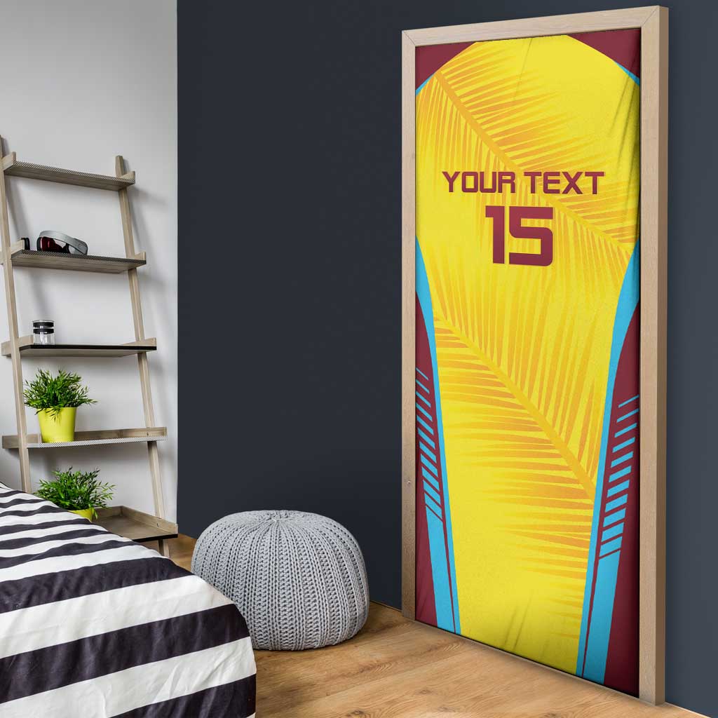 Custom West Indies Cricket Door Cover Go Windies Go - Wonder Print Shop
