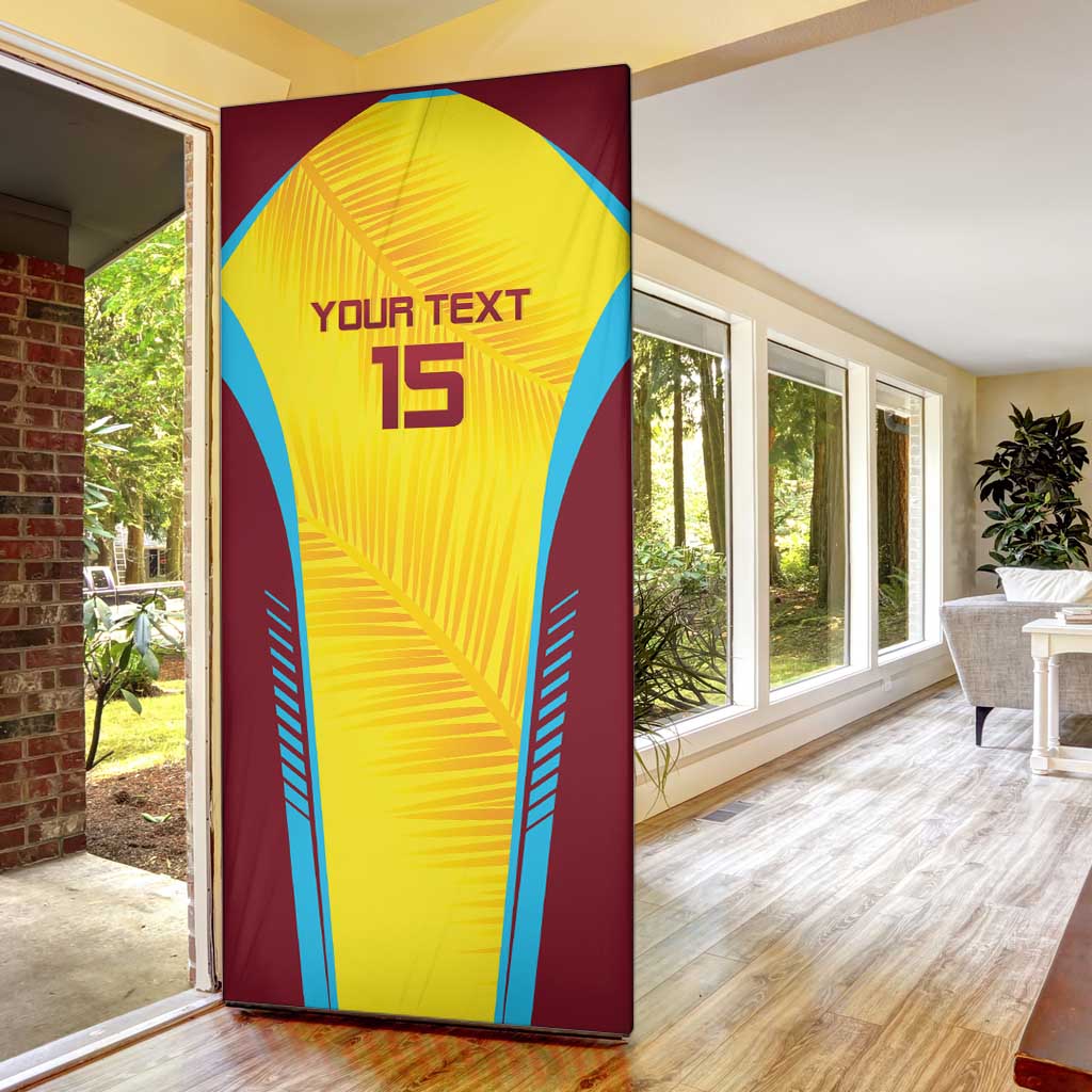 Custom West Indies Cricket Door Cover Go Windies Go - Wonder Print Shop