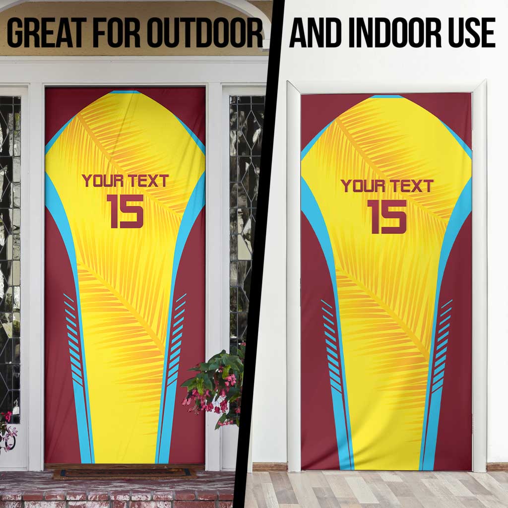 Custom West Indies Cricket Door Cover Go Windies Go - Wonder Print Shop
