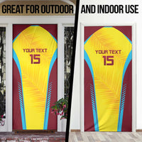 Custom West Indies Cricket Door Cover Go Windies Go - Wonder Print Shop