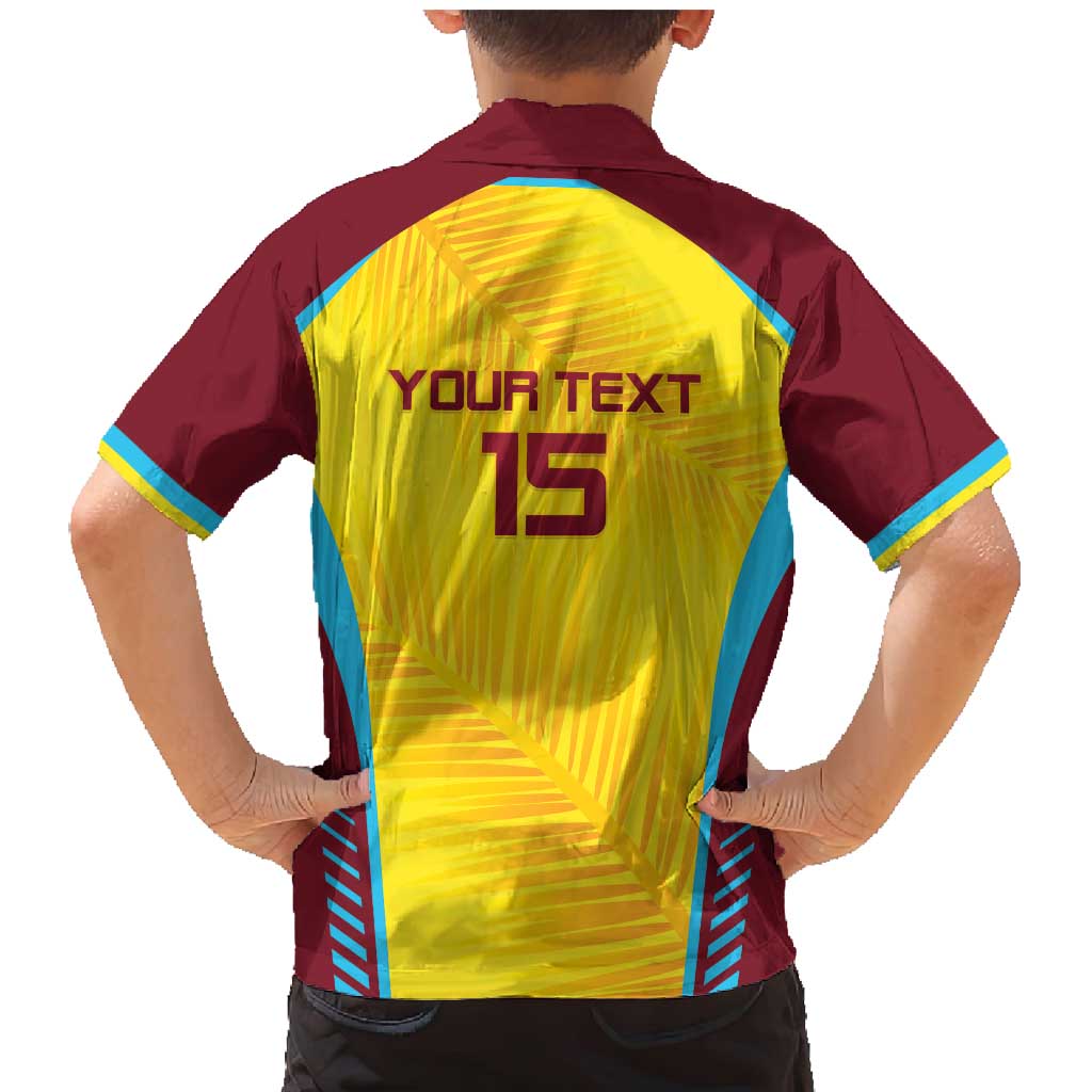 Custom West Indies Cricket Family Matching Mermaid Dress and Hawaiian Shirt Go Windies Go - Wonder Print Shop