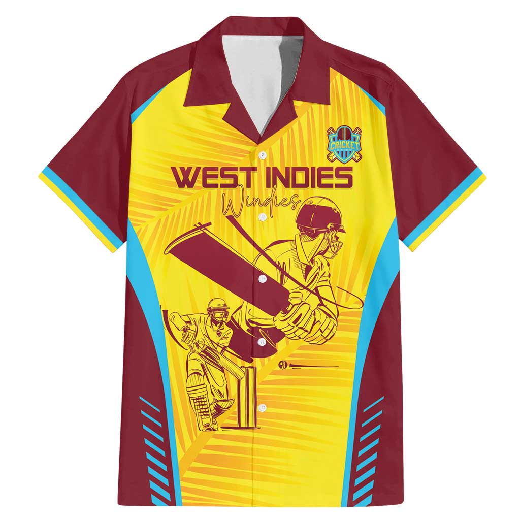 Custom West Indies Cricket Family Matching Mermaid Dress and Hawaiian Shirt Go Windies Go - Wonder Print Shop