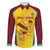 Custom West Indies Cricket Family Matching Off The Shoulder Long Sleeve Dress and Hawaiian Shirt Go Windies Go - Wonder Print Shop
