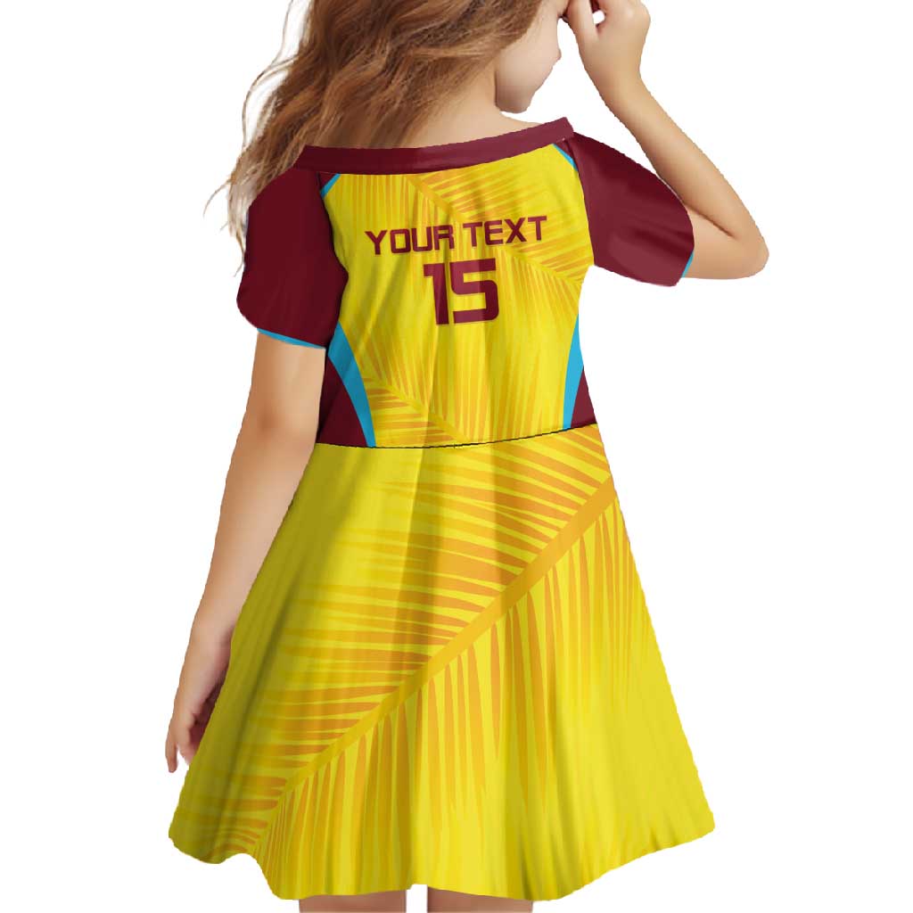 Custom West Indies Cricket Family Matching Off Shoulder Maxi Dress and Hawaiian Shirt Go Windies Go - Wonder Print Shop