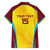 Custom West Indies Cricket Family Matching Off Shoulder Short Dress and Hawaiian Shirt Go Windies Go - Wonder Print Shop