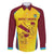 Custom West Indies Cricket Family Matching Off Shoulder Short Dress and Hawaiian Shirt Go Windies Go - Wonder Print Shop