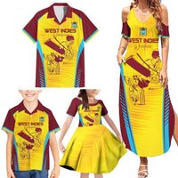 Custom West Indies Cricket Family Matching Summer Maxi Dress and Hawaiian Shirt Go Windies Go - Wonder Print Shop