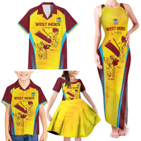 Custom West Indies Cricket Family Matching Tank Maxi Dress and Hawaiian Shirt Go Windies Go - Wonder Print Shop