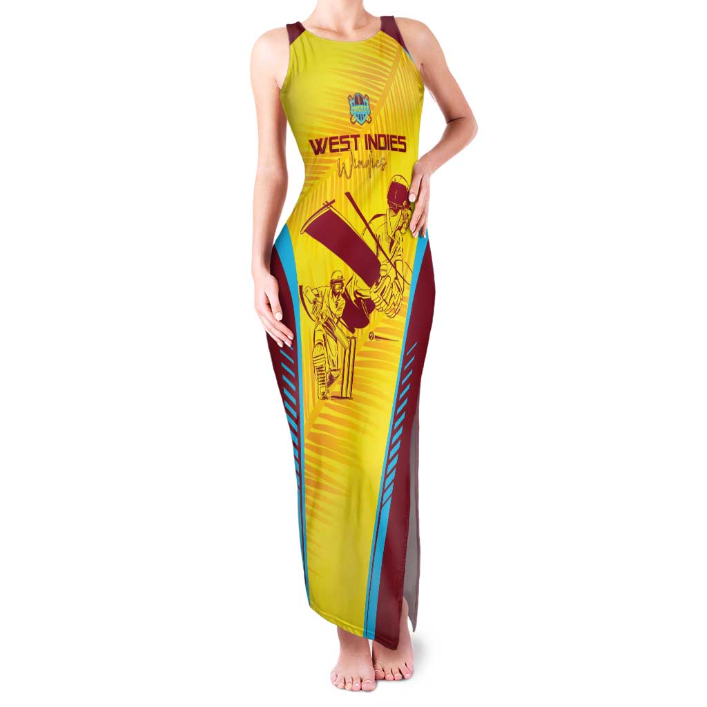 Custom West Indies Cricket Family Matching Tank Maxi Dress and Hawaiian Shirt Go Windies Go - Wonder Print Shop
