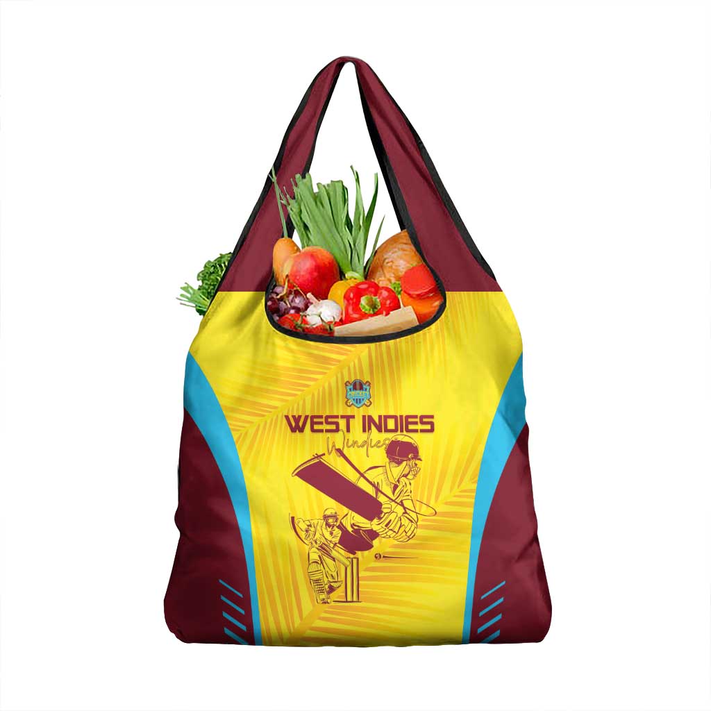 West Indies Cricket Grocery Bag Go Windies Go - Wonder Print Shop