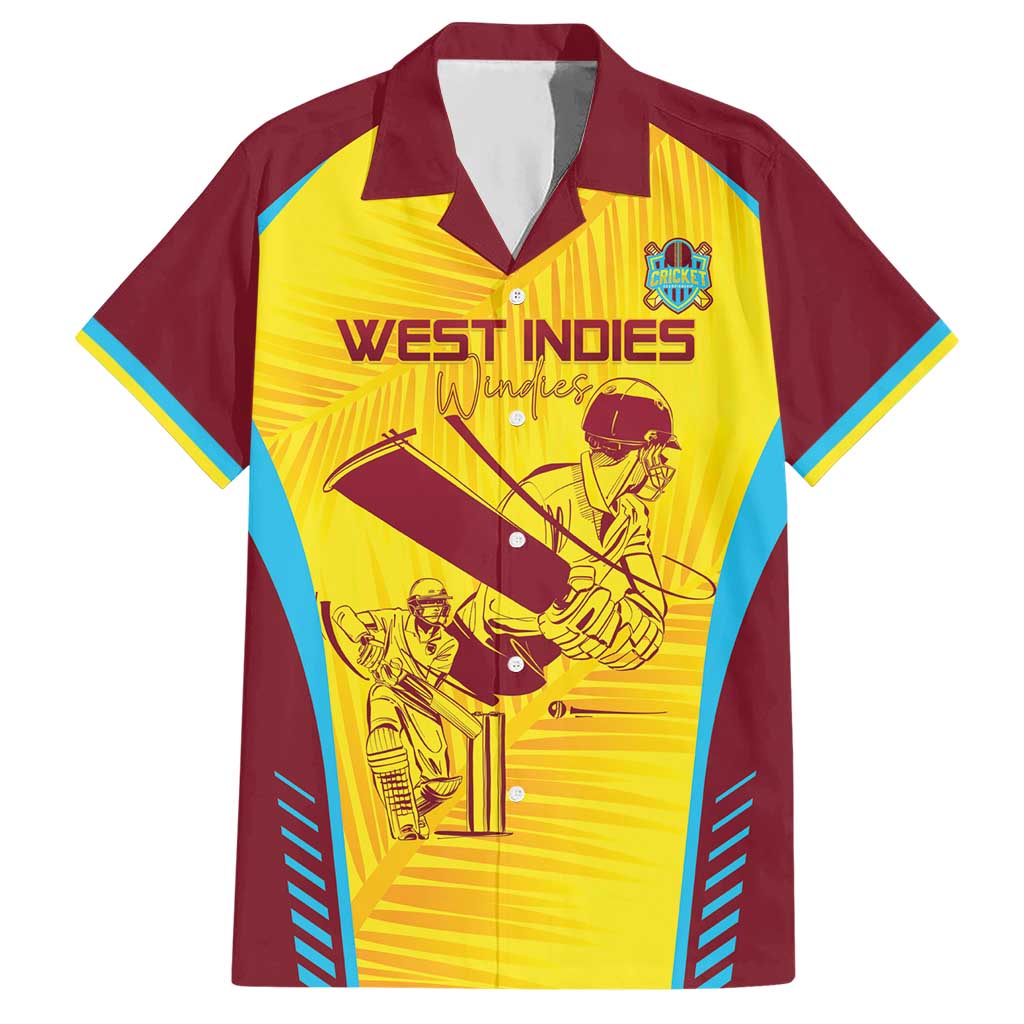 Custom West Indies Cricket Hawaiian Shirt Go Windies Go - Wonder Print Shop