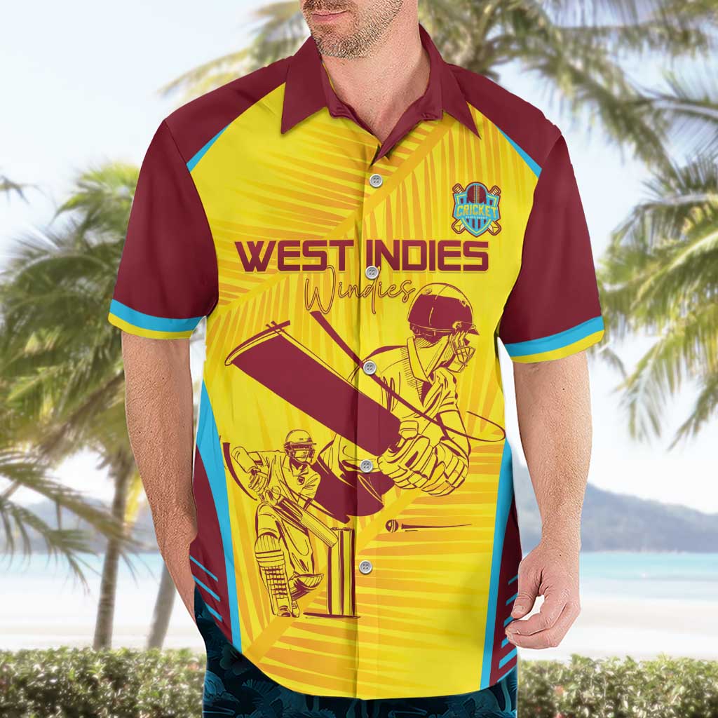 Custom West Indies Cricket Hawaiian Shirt Go Windies Go - Wonder Print Shop