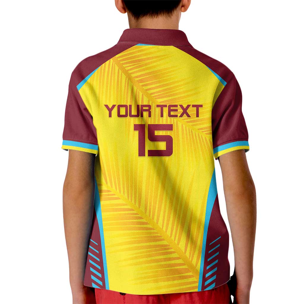 Custom West Indies Cricket Kid Polo Shirt Go Windies Go - Wonder Print Shop