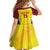 Custom West Indies Cricket Kid Short Sleeve Dress Go Windies Go - Wonder Print Shop