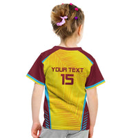Custom West Indies Cricket Kid T Shirt Go Windies Go - Wonder Print Shop