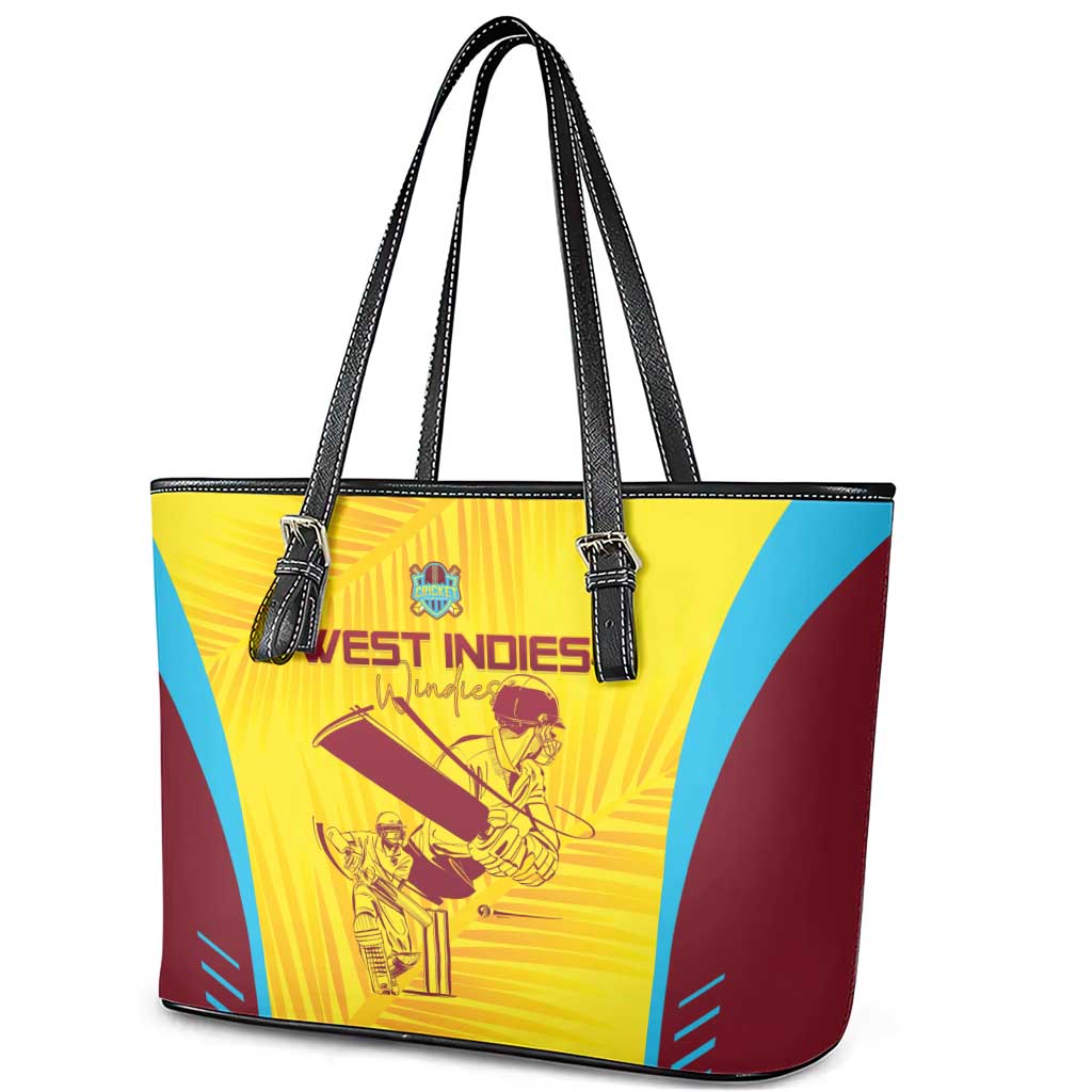 West Indies Cricket Leather Tote Bag Go Windies Go - Wonder Print Shop