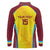 Custom West Indies Cricket Long Sleeve Polo Shirt Go Windies Go - Wonder Print Shop