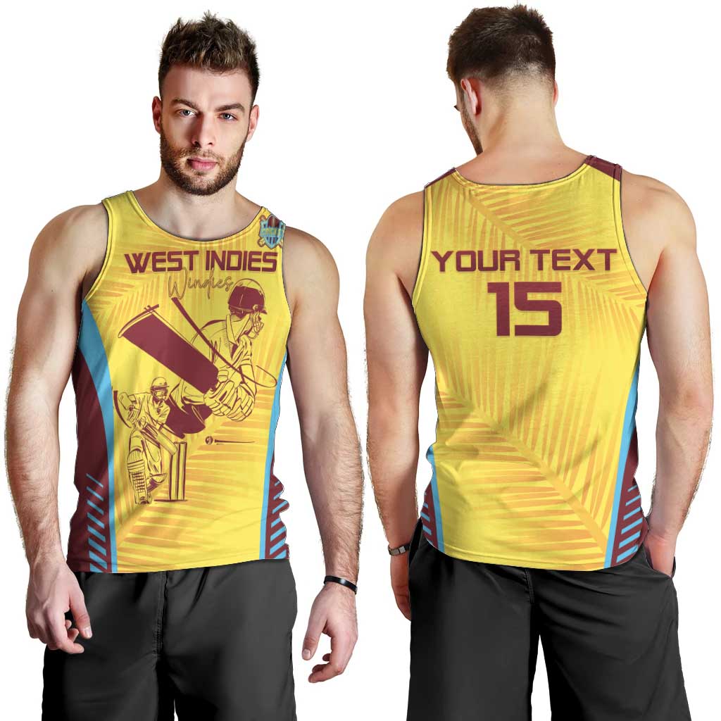 Custom West Indies Cricket Men Tank Top Go Windies Go - Wonder Print Shop