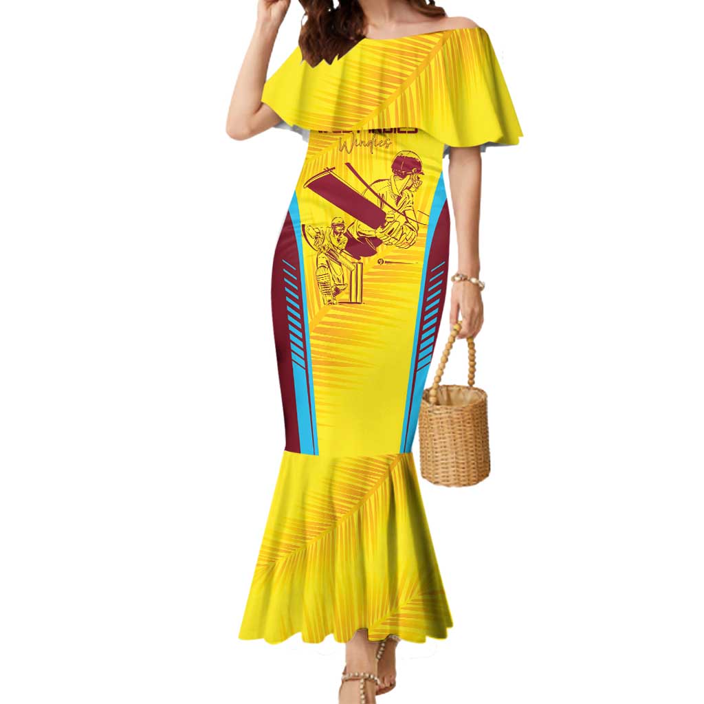 Custom West Indies Cricket Mermaid Dress Go Windies Go - Wonder Print Shop