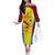 Custom West Indies Cricket Off The Shoulder Long Sleeve Dress Go Windies Go - Wonder Print Shop