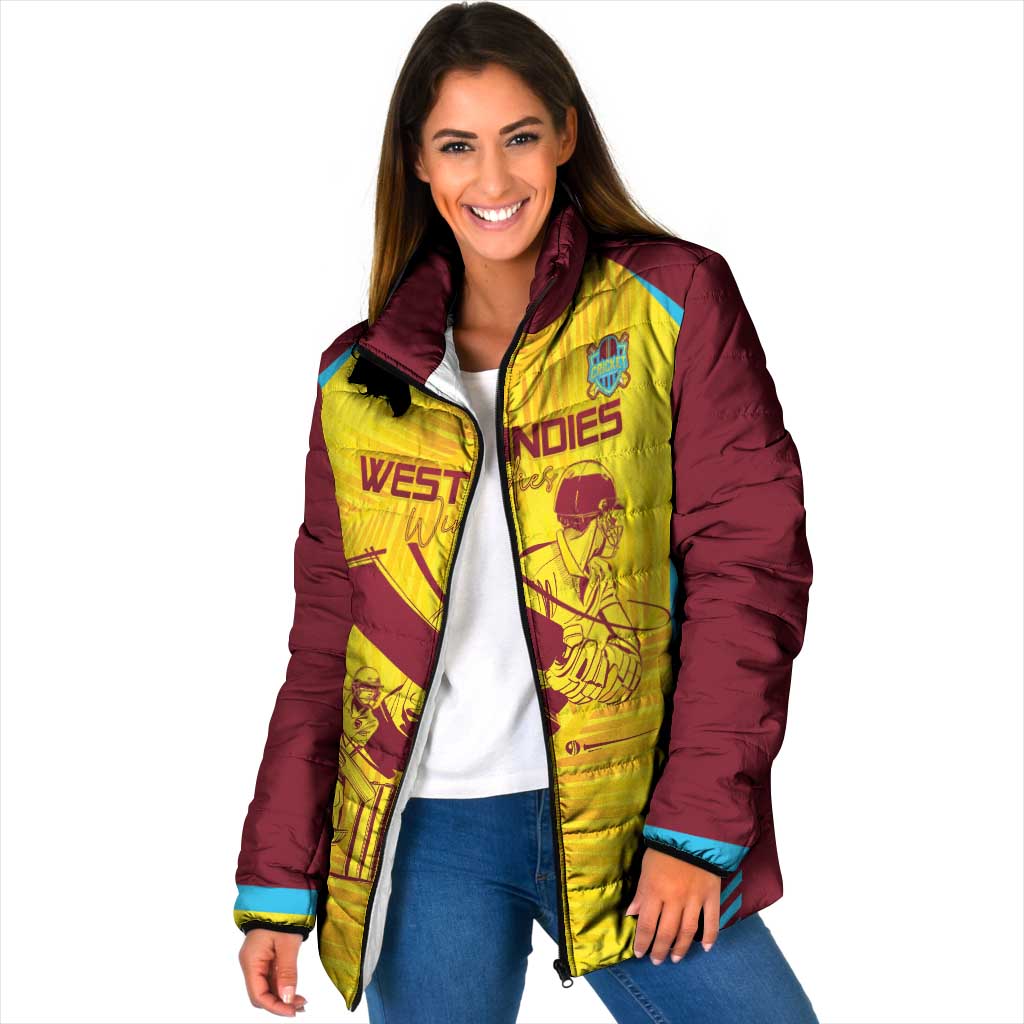 Custom West Indies Cricket Padded Jacket Go Windies Go - Wonder Print Shop