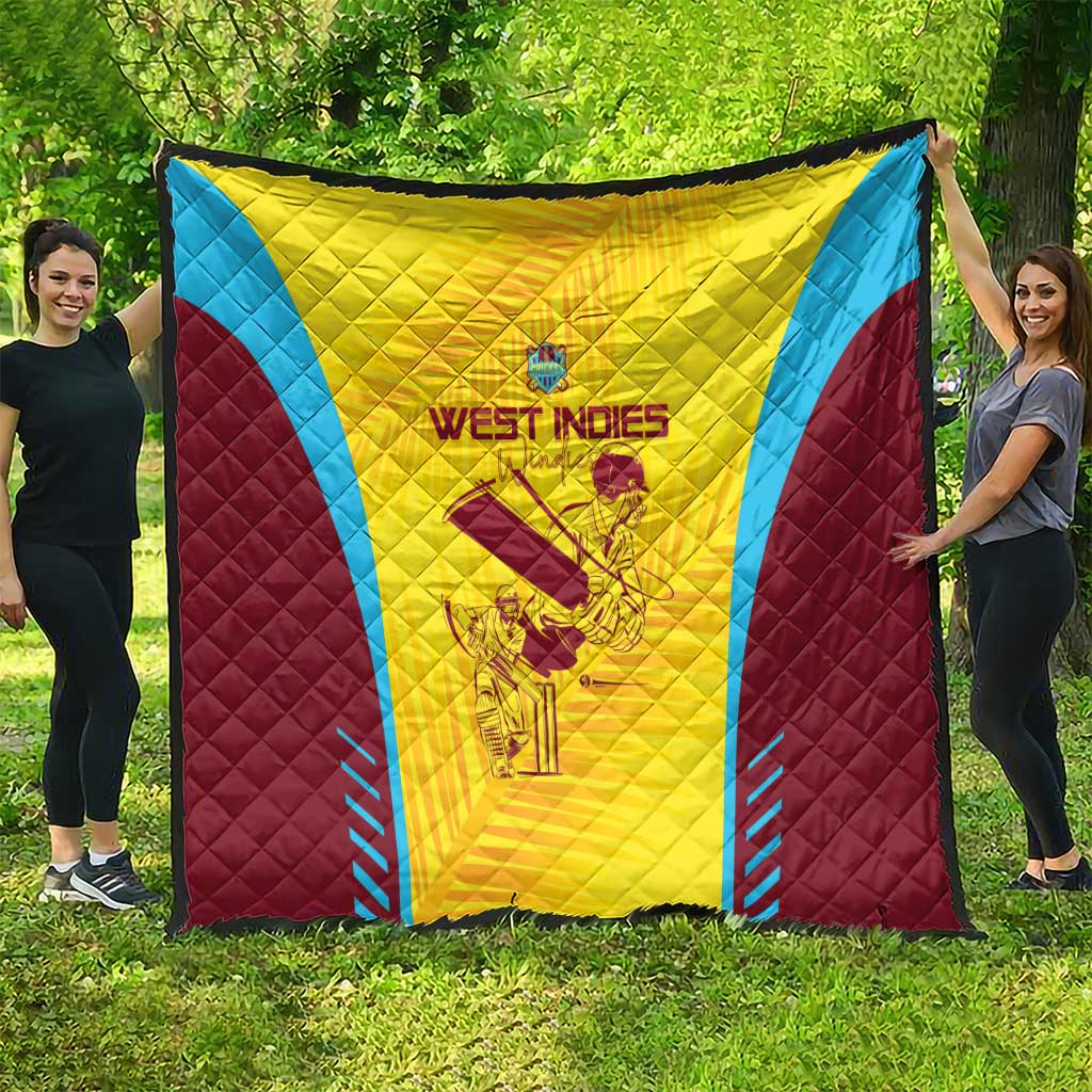 West Indies Cricket Quilt Go Windies Go - Wonder Print Shop