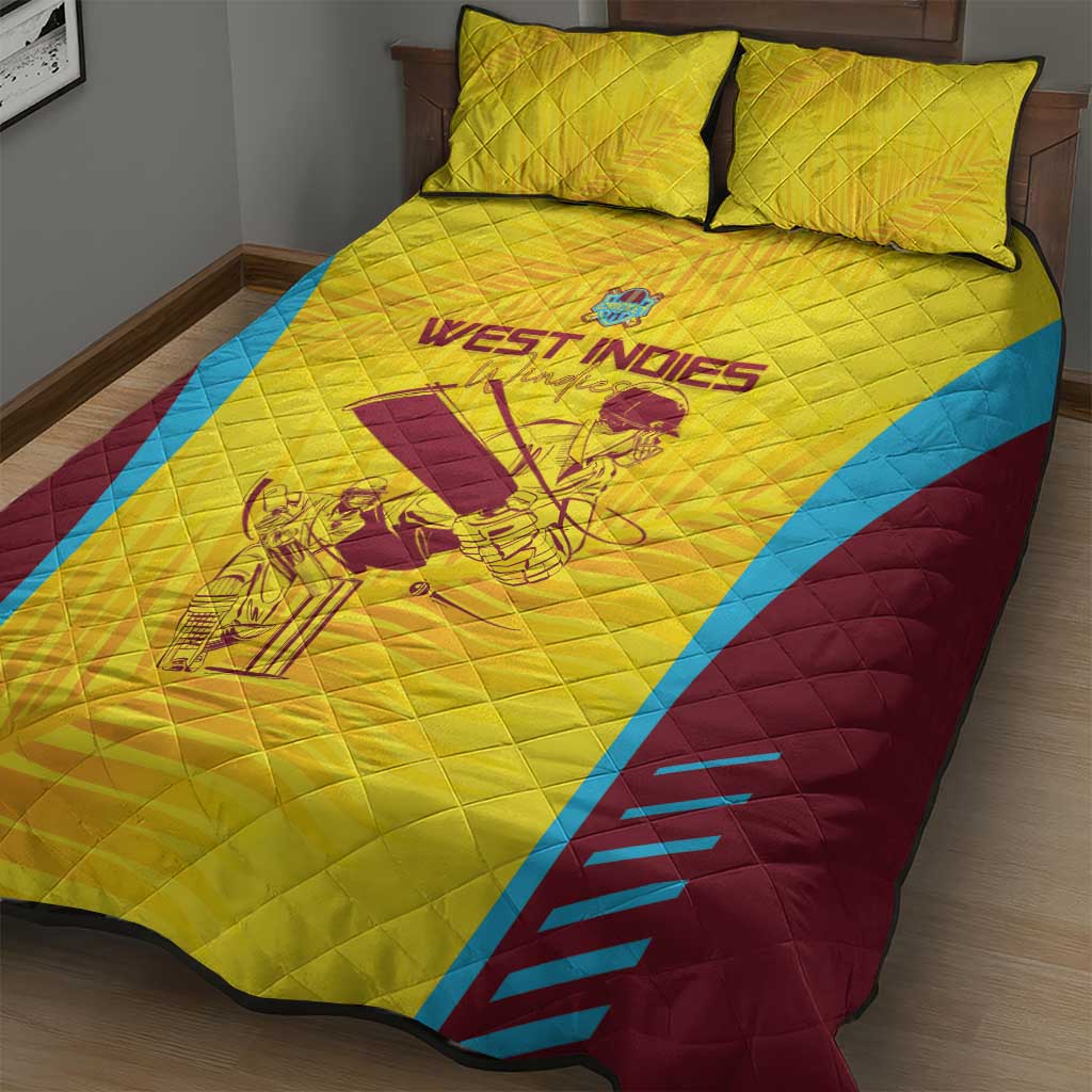 West Indies Cricket Quilt Bed Set Go Windies Go - Wonder Print Shop