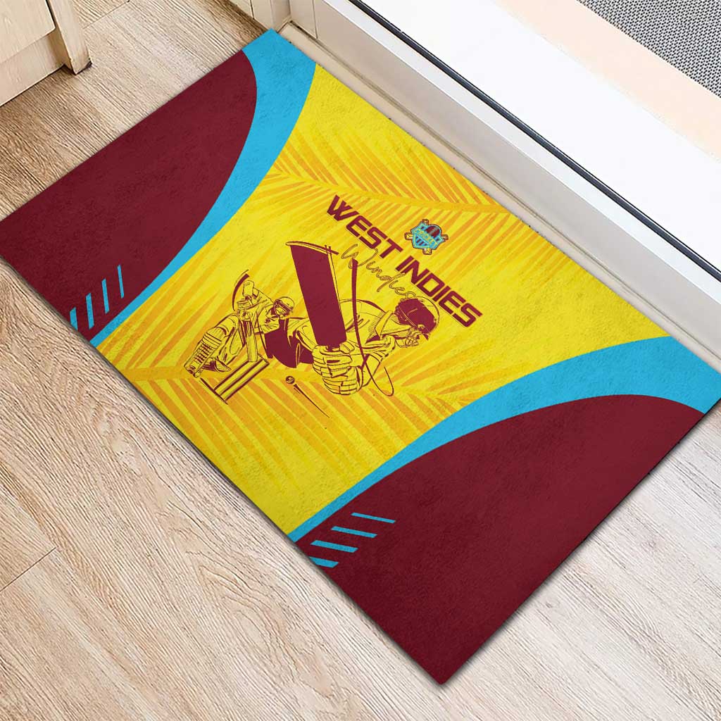 West Indies Cricket Rubber Doormat Go Windies Go - Wonder Print Shop