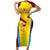 Custom West Indies Cricket Short Sleeve Bodycon Dress Go Windies Go - Wonder Print Shop