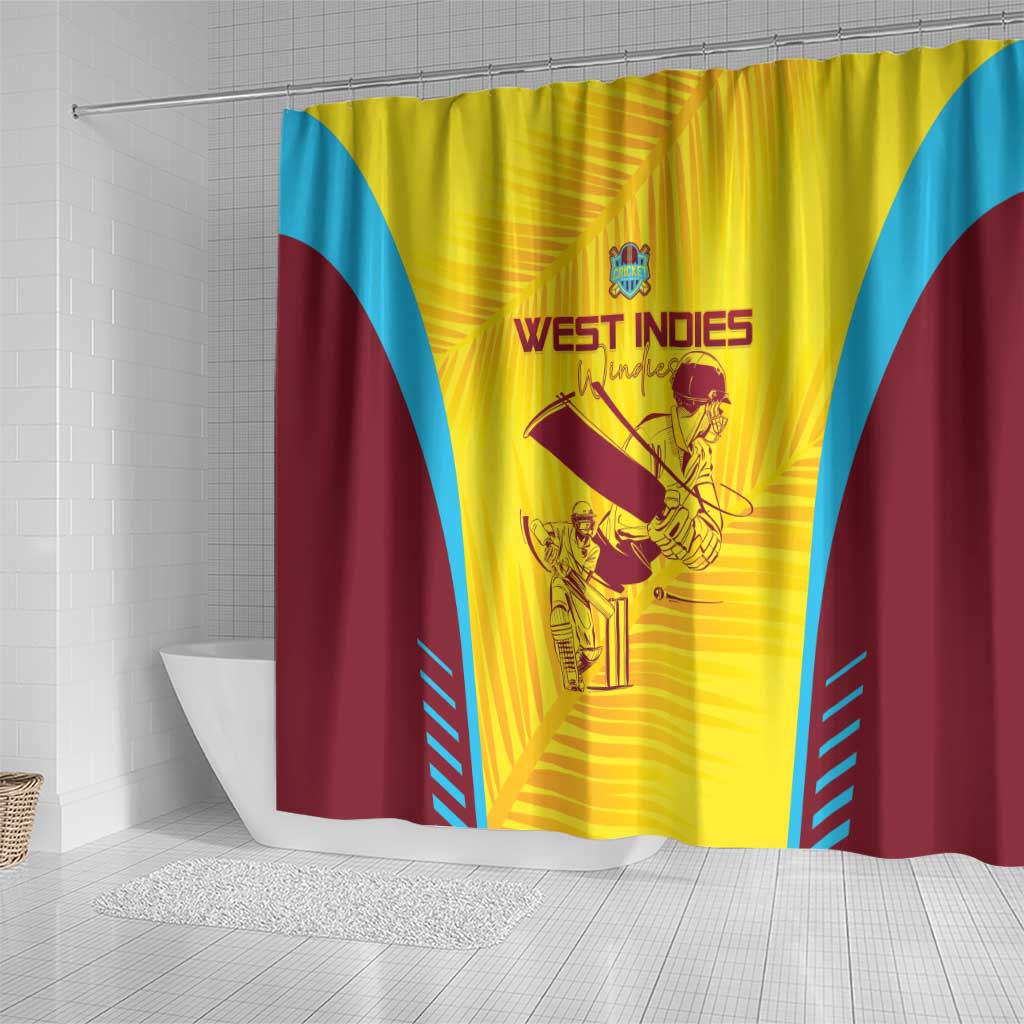 West Indies Cricket Shower Curtain Go Windies Go - Wonder Print Shop