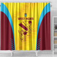West Indies Cricket Shower Curtain Go Windies Go - Wonder Print Shop