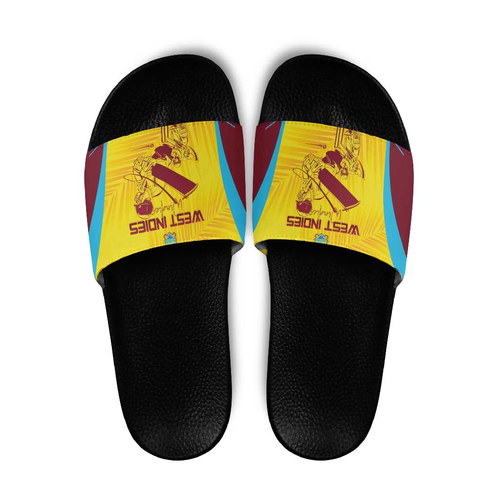 West Indies Cricket Slide Sandals Go Windies Go - Wonder Print Shop