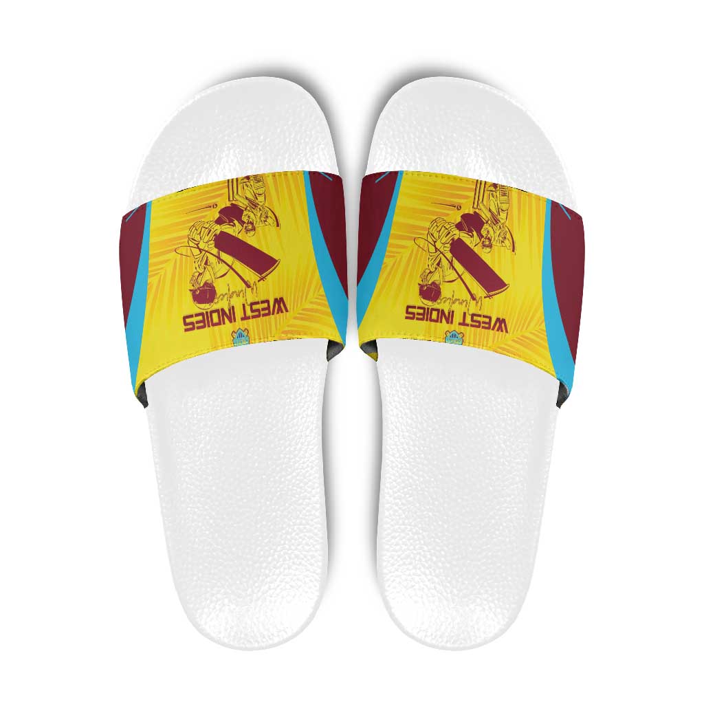 West Indies Cricket Slide Sandals Go Windies Go - Wonder Print Shop