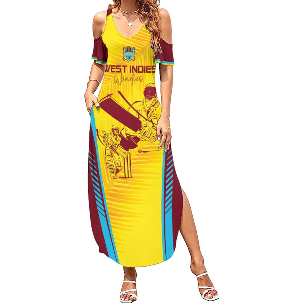 Custom West Indies Cricket Summer Maxi Dress Go Windies Go - Wonder Print Shop