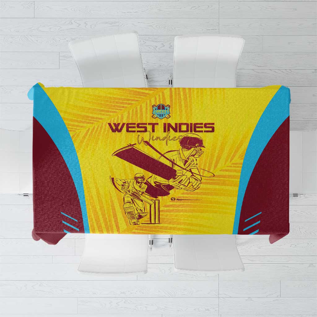 West Indies Cricket Tablecloth Go Windies Go - Wonder Print Shop