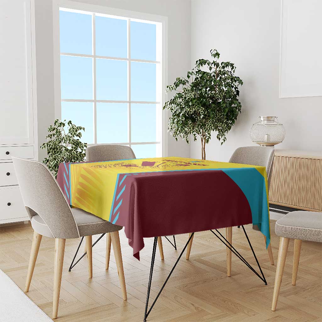 West Indies Cricket Tablecloth Go Windies Go - Wonder Print Shop