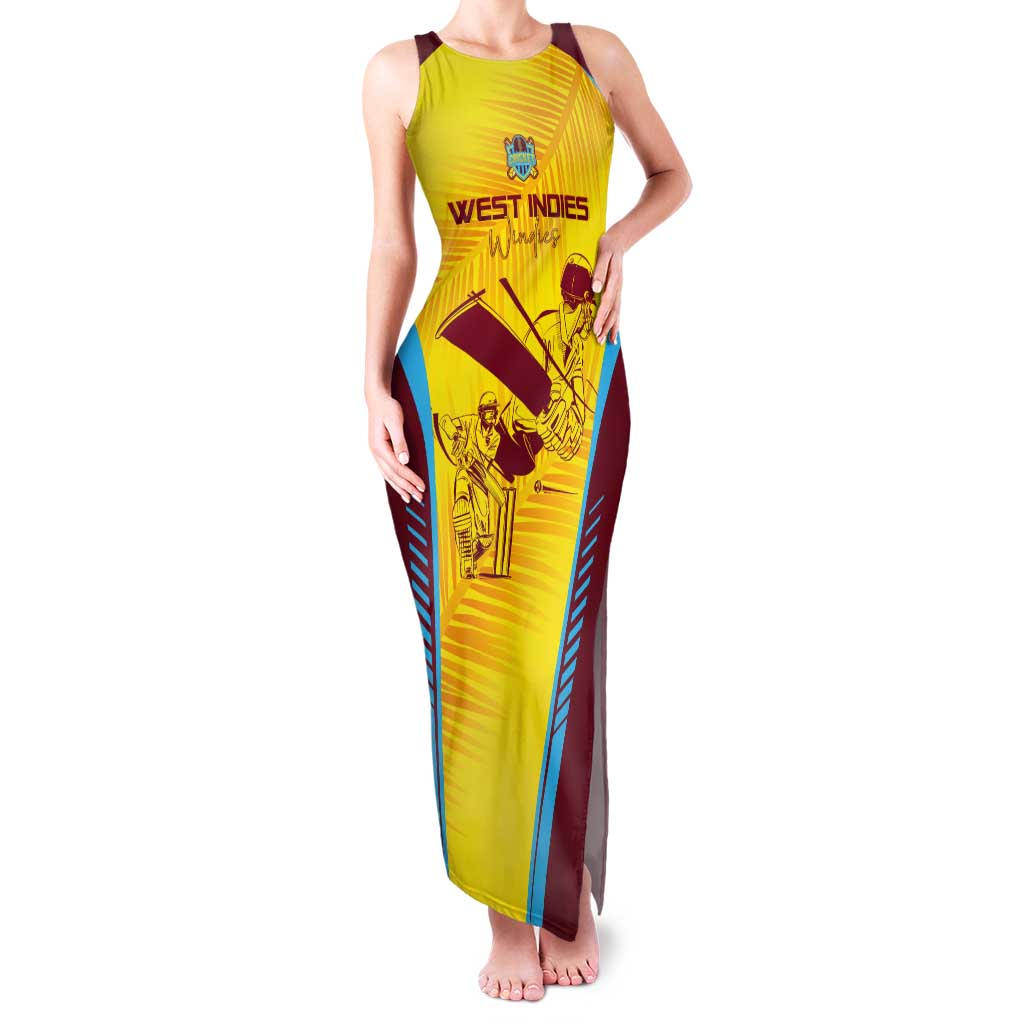 Custom West Indies Cricket Tank Maxi Dress Go Windies Go - Wonder Print Shop