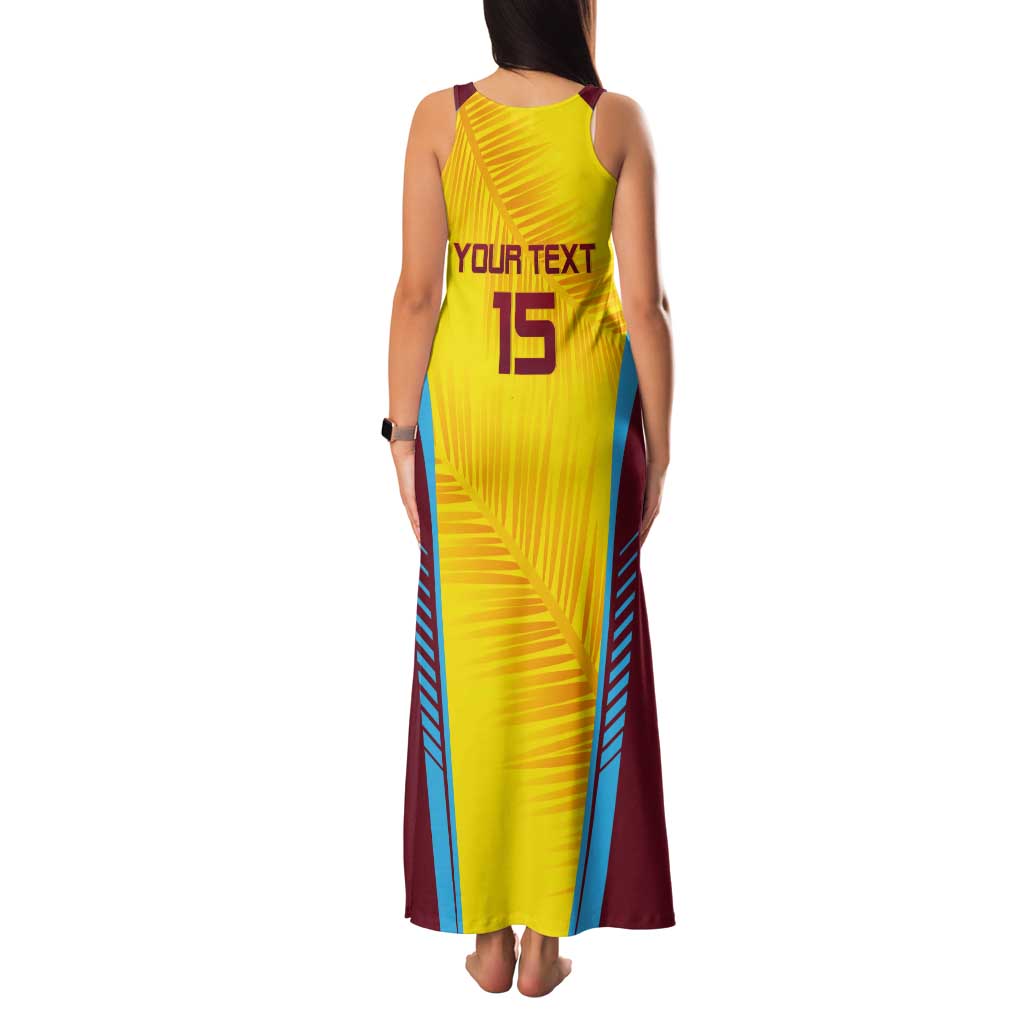 Custom West Indies Cricket Tank Maxi Dress Go Windies Go - Wonder Print Shop