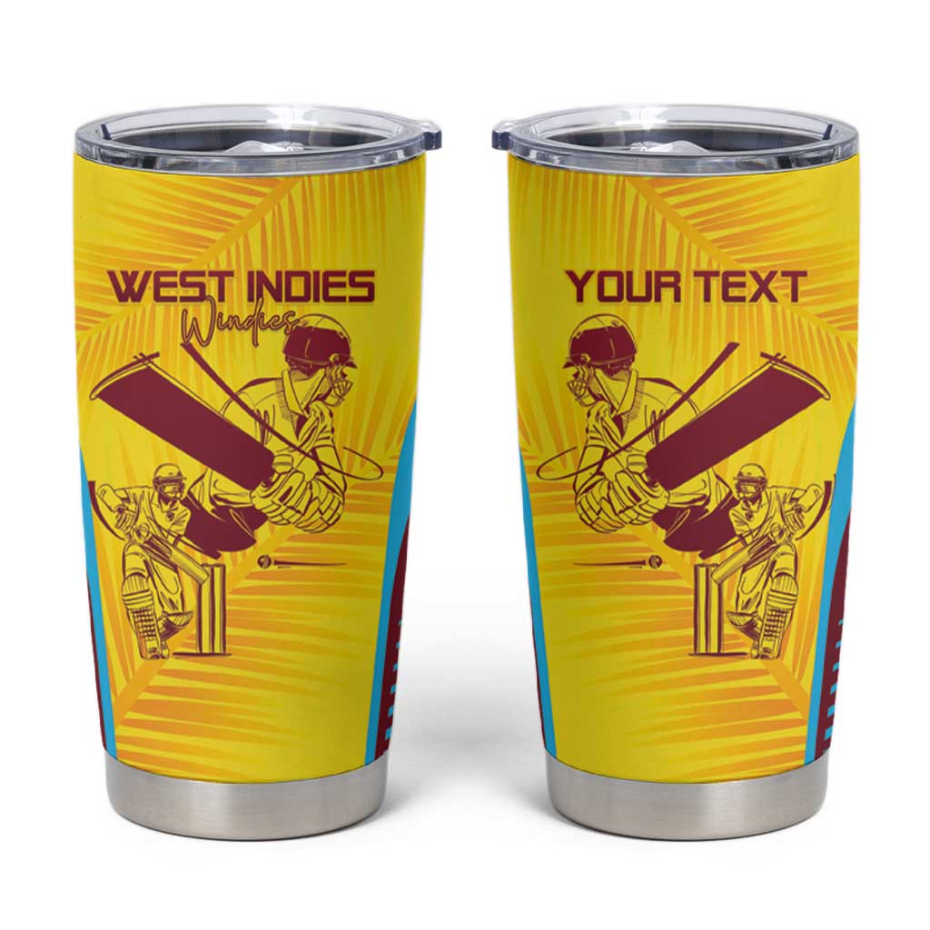 Custom West Indies Cricket Tumbler Cup Go Windies Go - Wonder Print Shop