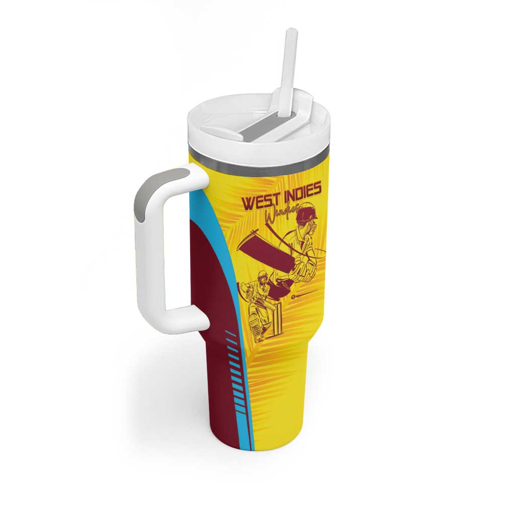 Custom West Indies Cricket Tumbler With Handle Go Windies Go - Wonder Print Shop