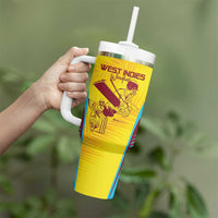 Custom West Indies Cricket Tumbler With Handle Go Windies Go - Wonder Print Shop