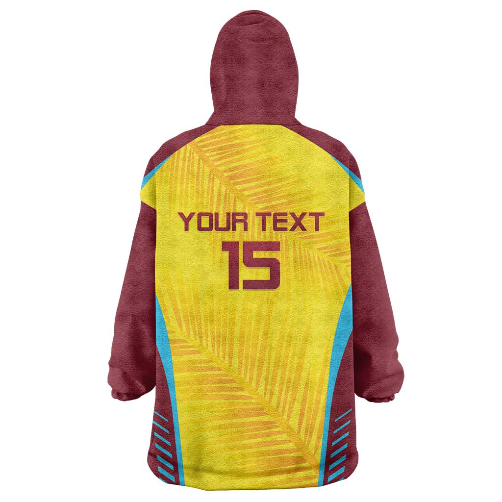 Custom West Indies Cricket Wearable Blanket Hoodie Go Windies Go - Wonder Print Shop