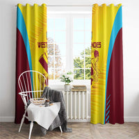 West Indies Cricket Window Curtain Go Windies Go - Wonder Print Shop