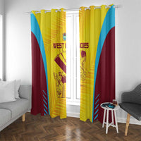 West Indies Cricket Window Curtain Go Windies Go - Wonder Print Shop